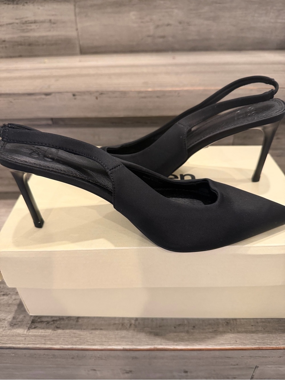 ASOS Design Black Slingback Heels
